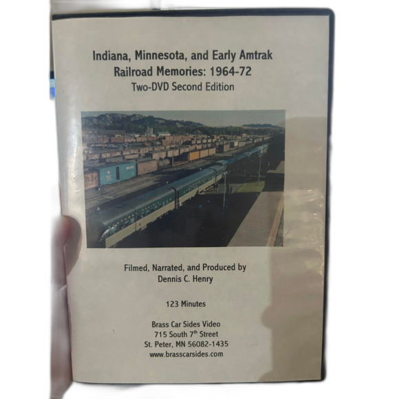 Indiana, Minnesota & Early Amtrak Railroad Memories 1964-1982 DVD - Picture 1 of 1